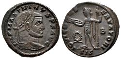 Ancient Coins - MAXIMINUS II DAIA AE Follis. EF/EF-. Siscia mint. IOVI CONSERVATORI.