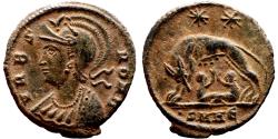 Ancient Coins - CONSTANTINE I AE Centenionalis. Issue Commemorative for Rome. EF/EF+. Heraclea mint.