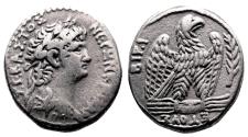 Ancient Coins - ANTIOCH (Syria) AR Tetradrachm. NERO. VF+/EF-. AD 63-64. Eagle.