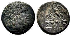 Ancient Coins - DIA (Bithynia) AE19. EF/EF-. Ca. 85-65 B.C. Zeus - Eagle.