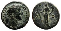 Ancient Coins - MARCUS AURELIUS AE As. VF. Hilaritas.