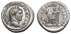 Ancient Coins - CARACALLA AR Denarius. EF/EF-. Jupiter.