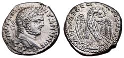 Ancient Coins - CARACALLA AR Tetradrachm. EF+/EF with ORIGINAL BRIGHTNESS. Antioch mint. Eagle over small Club.