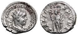 Ancient Coins - VOLUSIAN AR Antoninianus. EF/EF-. The happiness.