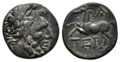 Ancient Coins - TERMESSOS MAIOR (Pisidia) AE18. EF-. 72-71 BC. Zeus.