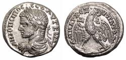 Ancient Coins - CARACALLA AR Tetradrachm. EF+/EF. Antioch mint. Bust to left. HIGH QUALITY!