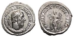 Ancient Coins - MACRINUS AR Denarius. EF. LUSTER. The happiness. QUALITY!