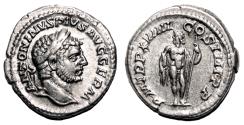Ancient Coins - CARACALLA AR Denarius. EF+/EF. Jupiter.
