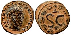 Ancient Coins - MACRINUS AE19. EF. Antioch mint. Wreath - SC.