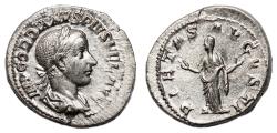 Ancient Coins - GORDIAN III AR Denarius. EF/aEF. The piety.