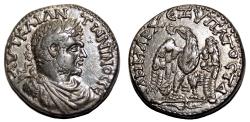 Ancient Coins - AELIA CAPITOLINA (Jerusalem) AR Tetradrachm. almost EF/EF. CARACALLA. Eagle.