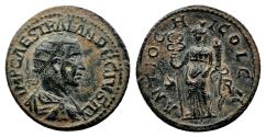 Ancient Coins - ANTIOCH (Pisidia) AE26. Trajan Decius. EF-. The Happiness.