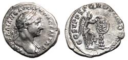 Ancient Coins - TRAJAN AR Denarius. Almost EF. The conquest of Dacia.