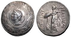 Ancient Coins - ANTIGONOS II GONATAS AR Tetradrachm. VF+/almost EF. Amphipolis mint. Circa 271-255 BC.