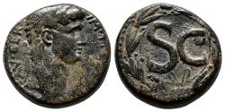 Ancient Coins - CLAUDIUS AE25. Antioch. VF+/EF-. Large SC - Wreath.