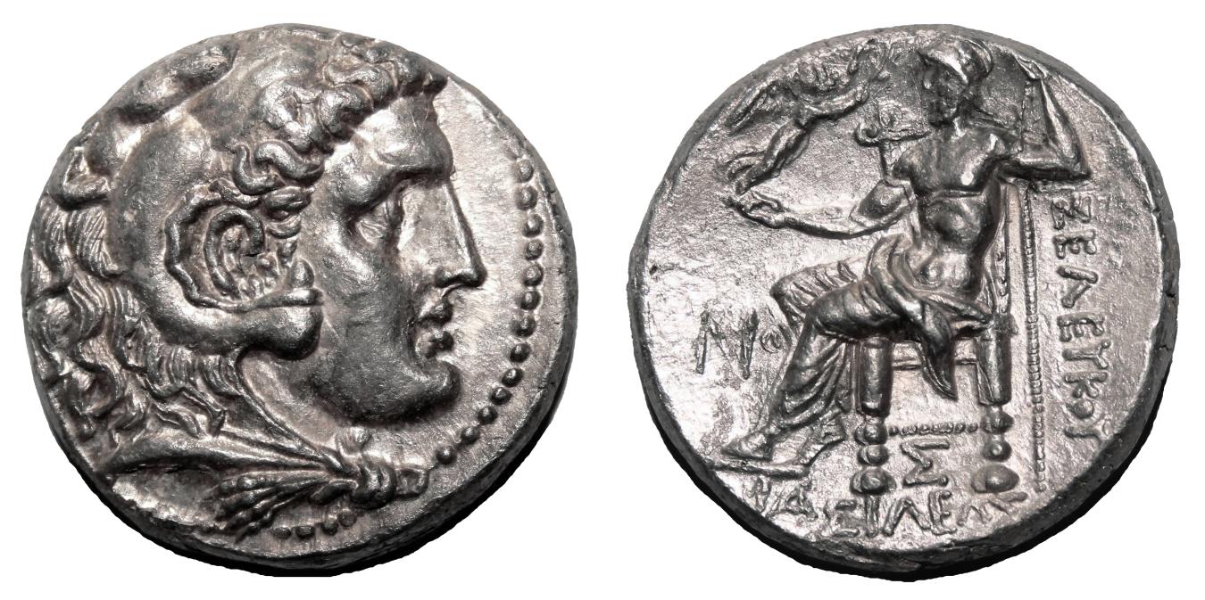 SELEUKOS I Nikator AR Tetradrachm. EF+/EF-. Seleukeia on the Tigris I ...