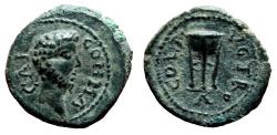Ancient Coins - ALEXANDRIA TROAS AE17. Commodus. EF. Tripod.