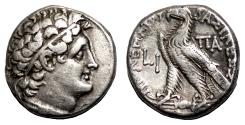 Ancient Coins - PTOLEMY IX Alexander and CLEOPATRA III AR Tetradrachm. VF+. Alexandria. 108/7 BC.