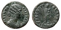 Ancient Coins - FAUSTA AE3 (Centenonial). EF+/EF-. Cyzicus mint. SPES REI PVBLICAE.