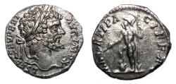 Ancient Coins - SEPTIMIUS SEVERUS AR Denarius. EF+/EF-. Mars.