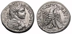 Ancient Coins - CARACALLA AR Tetradrachm. EF/EF+. Arados mint. Eagle. QUALITY!