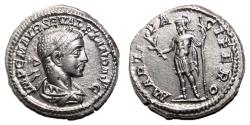 Ancient Coins - SEVERUS ALEXANDER AR Denarius. EF. Mars.