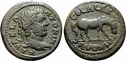 Ancient Coins - ALEXANDRIA TROAS AE24. Caracalla. VF+. Horse.