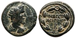 Ancient Coins - HIEROPOLIS (Cyrrhestica) AE24. Antoninus Pius. VF+/EF. Legend in Wreath.