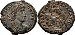 Ancient Coins - CONSTANTIUS II AE3 (Reduced Maiorina). EF+. Antioch mint. FEL TEMP REPARATIO