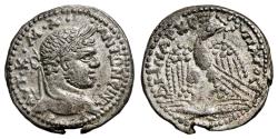 Ancient Coins - CARACALLA AR Tetradrachm. EF/EF-. Seleucia Pieria mint. Thunderbolt - Eagle. SCARCE and EXCELLENT!