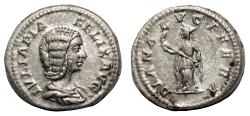 Ancient Coins - JULIA DOMNA AR Denarius. EF-/VF+. Diana.