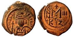 Ancient Coins - HERACLIUS AE Follis. EF/EF-. Cyzicus mint. AD 612-613. NICE!