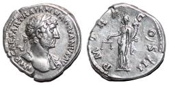 Ancient Coins - HADRIAN AR Denarius. Almost EF. The equity.