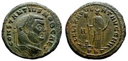 Ancient Coins - CONSTANTIUS CHLORUS AE Follis. EF/EF- Carthage mint. Africa.