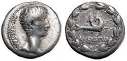 Ancient Coins - AUGUSTUS AR Cistophoric Tetradrachm. VF+. Pergamon mint. Capricorn.