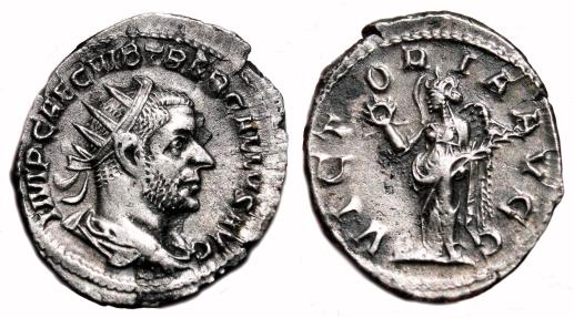 TREBONIANUS GALLUS AR Antoninianus. EF-. VICTORIA AVGG. TREBONIANUS GALLUS AR Antoninianus. EF-. VICTORIA AVGG.