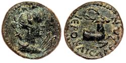Ancient Coins - HIEROCAESAREA (Lydia) AE17. Pseudo-autonomous issue. EF-/EF. Stag.