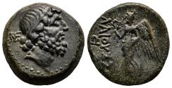Ancient Coins - ELAIOUSSA-SEBASTE (Cilicia) AE21. EF/almost EF. 1st Century BC. Zeus - Nike.