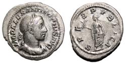 Ancient Coins - SEVERUS ALEXANDER AR Denarius. EF-/EF. The hope.