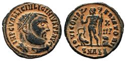 Ancient Coins - LICINIUS I AE Follis. EF-. Alexandria mint. IOVI CONSERVATORI.