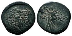 Ancient Coins - MITHRIDATES VI of PONTUS AE22. EF-. Amastris mint. Gorgon and Niké.