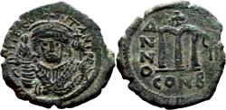 Ancient Coins - TIBERIUS II CONSTANTINE AE Follis. EF-. Constantinople mint. Quality!