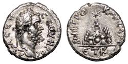 Ancient Coins - CAESAREA (Cappadocia) AR Drachma. Septimius Severus. EF+/EF. Mount Argaeus