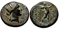 Ancient Coins - APAMEIA (Phrygia) AE19. EF-/EF. c. 88-49 BC. Tyche - Marsyas.