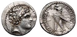 Ancient Coins - ALEXANDER I BALAS AR Tetradrachm. EF-. 147/6 BC. Sidon mint.