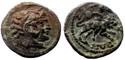 Ancient Coins - ISAURA (Cilicia) AE18. EF-. Circa AD 200-210. Herakles.