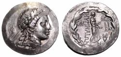 Ancient Coins - MYRINA (Aeolis) AR Tetradrachm. EF. Circa 155-145 BC. Apollo Grynios.