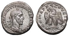 Ancient Coins - TRAJAN DECIUS AR Tetradrachm. EF+. Antioch mint. Eagle. QUALITY!