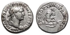 Ancient Coins - TRAJAN AR Denarius. VF+. The conquest of Dacia.