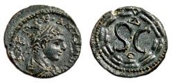 Ancient Coins - AE19 ELAGABALUS. EF+. Antioch (Syria). Wreath - SC.